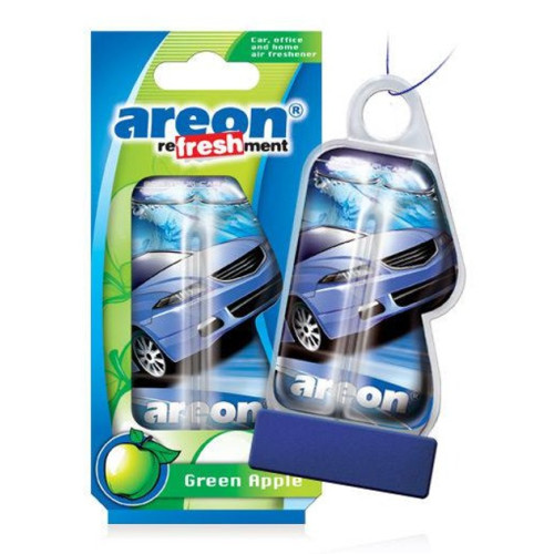 Освіжувач рідкий 8,5ml - "Areon" - Fresh (машинки) - Apple (Яблуко)