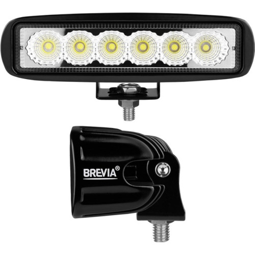 Фара-LED Прямокутник 18W 158*47*50mm (3W*6) 10-30V Ближнє/Flood 1320Lm "Brevia" 10611FX1