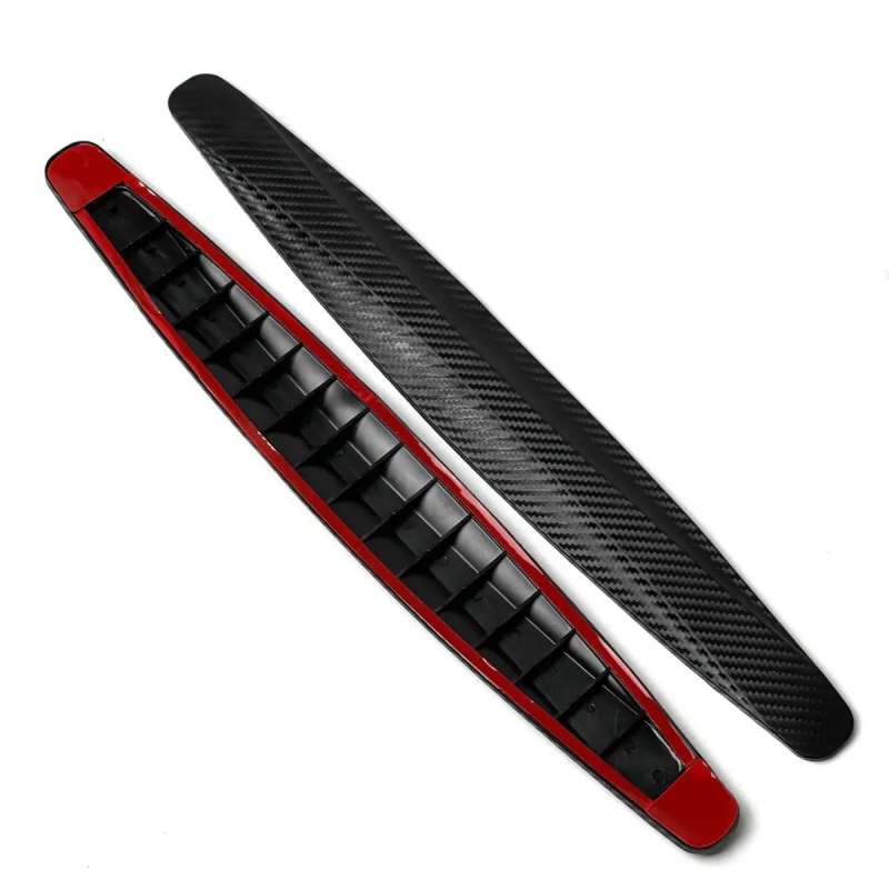 Молдинг бампера 40cm x 5.5cm Чорний Carbon XB-269 (2шт)