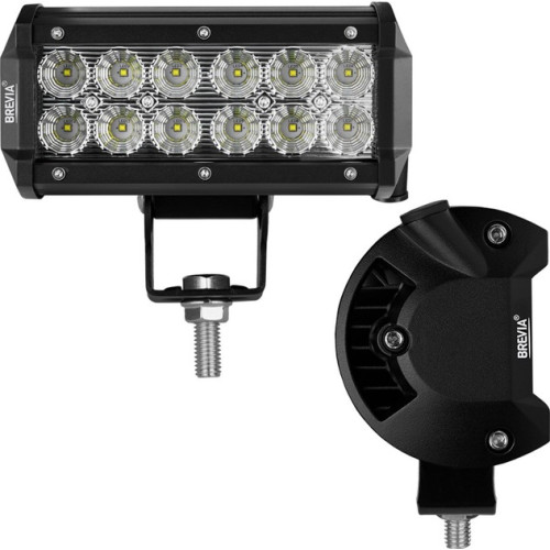 Фара-LED Прямокутник 36W 165*80*65mm (3W*12) 10-30V Ближнє/Flood 3000Lm "Brevia" 10712FX1