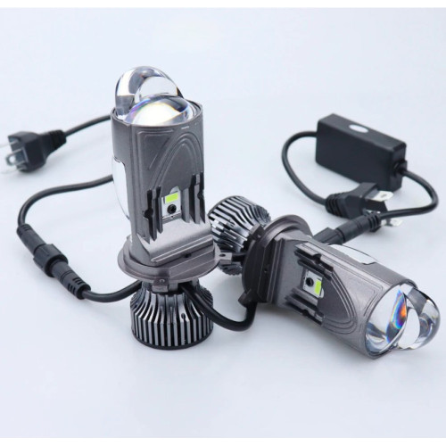 Лампа LED  Міні Лінзи H4 D35мм  70/100w 8000/11000Lm 6000K 3570+1860*2 12V  "M01K"
