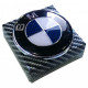 Емблема "BMW" 82мм (капот)\пластик\2 пуклі (Оригінал якість) Box