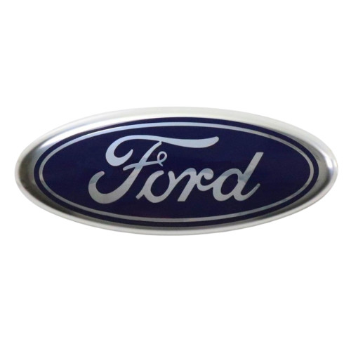 Емблема "FORD" 150х59мм\пластик великий\хром\скотч (Transit) 5141