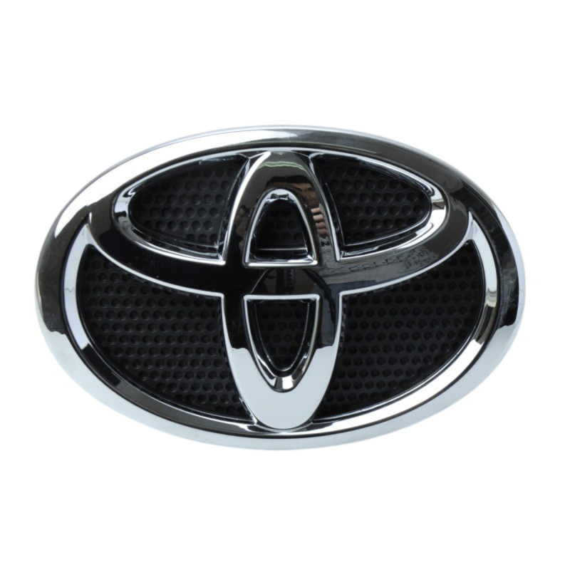 Емблема "Toyota" 185х130мм пластик/8 пуклі (HILUX 2015> перед) у зборі (Польща) 753100K010