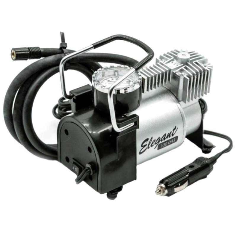 Автомобільний компресор Elegant Force Plus 100 043 з автостопом (12v/150вт/35 л/7атм)