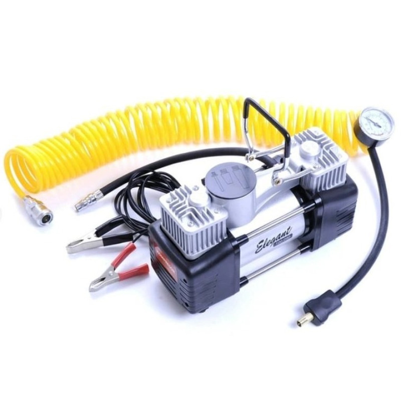 Автомобільний компресор двопоршневий Elegant 100 090 (12v/60 л/300 Вт)