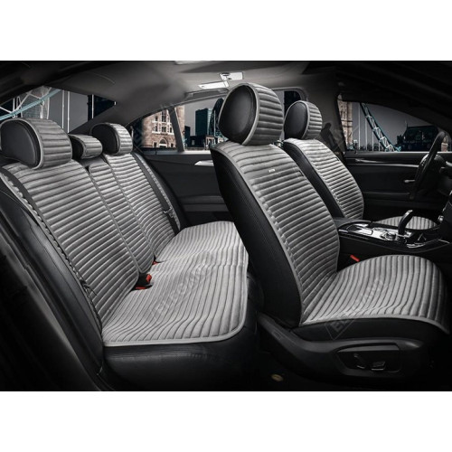 Накидки на сидіня PREMIUM Повний комплект NAPOLI Сірий (700 113) Elegant