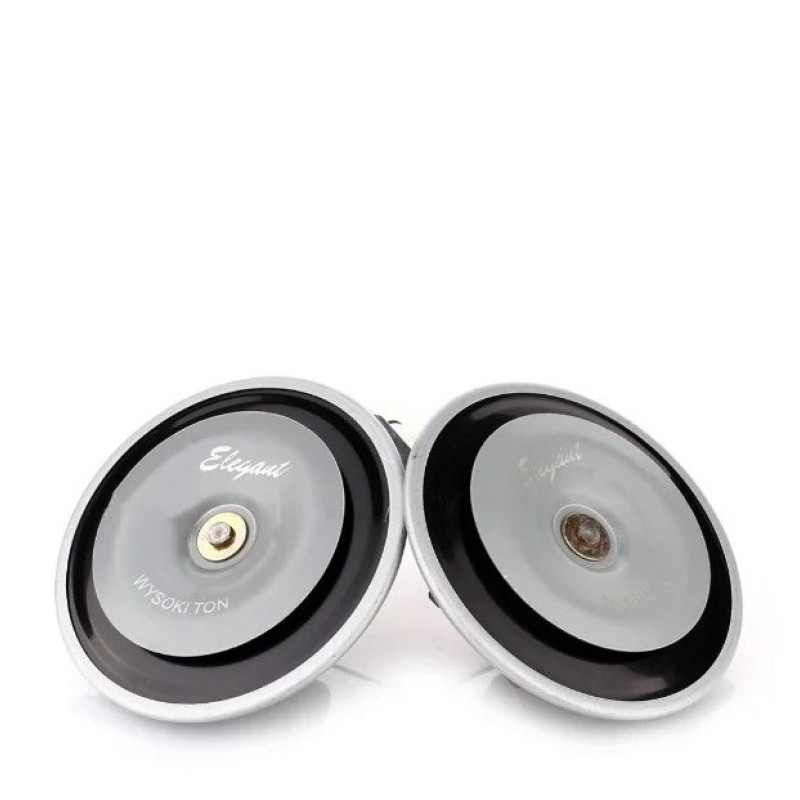 Сигнал 12v равлик 2контактний дисковий Ø110mm "Elegant" 100702 (420|/350Hz-110db) (30шт/ящ)