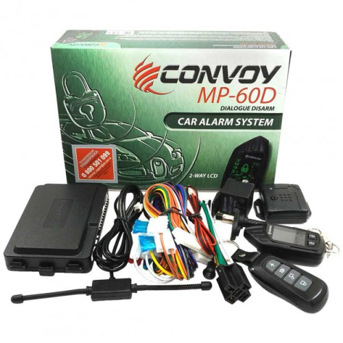 Автосигналізація 2way "Convoy" MP-60D діалоговий код, 2 брелка, LCD дисплей, без сирени (LoRa)