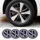 Наклейка на ковпаки Volkswagen 60мм чорна (4шт) Клейкі