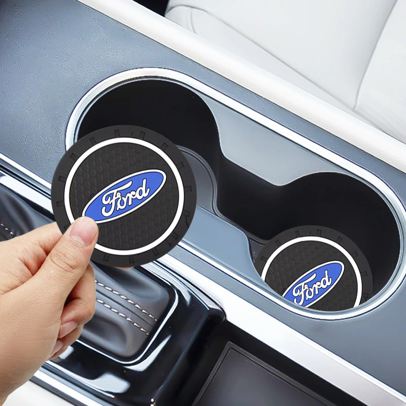 Килимки в підстаканник антиковзаючі Ford 7см 2шт