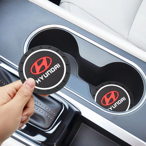 Килимки в підстаканник антиковзаючі Hyundai 7см 2шт