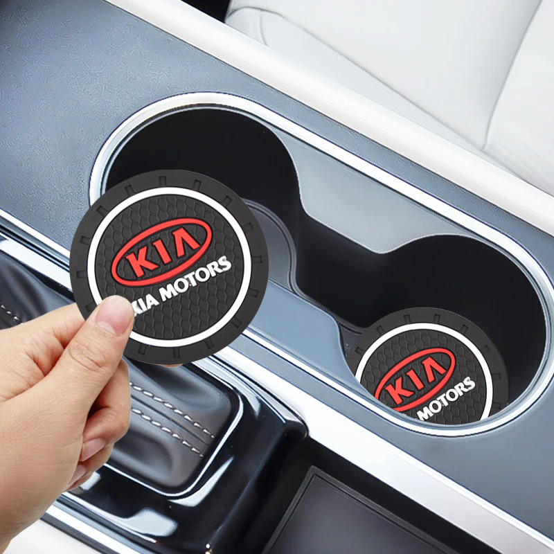 Килимки в підстаканник антиковзаючі Kia 7см 2шт