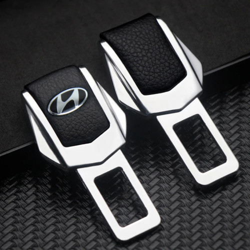 Заглушка ременя безпеки з логотипом Hyundai - Металева, Admiral (1 шт)