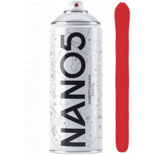 Фарба акрилова червона 400ml "Nano5" (N03020)