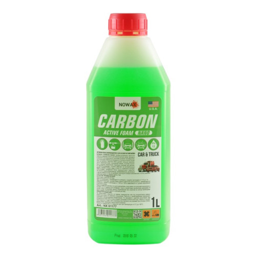Пена для б/к мойки   1L  "Nowax" NX01177 Carbon Active Foam концентрат 1:8/1:15