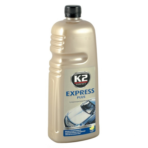 Шампунь 1000ml  с воском  "K2" EK-141 Express Plus желтый / концентрат 1:100 