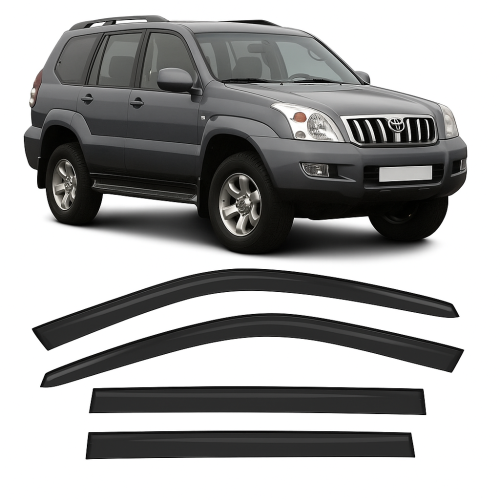Дефлектори вікон Toyota Land Cruiser 120 2002-2009 скотч "AV-Tuning" VT20702