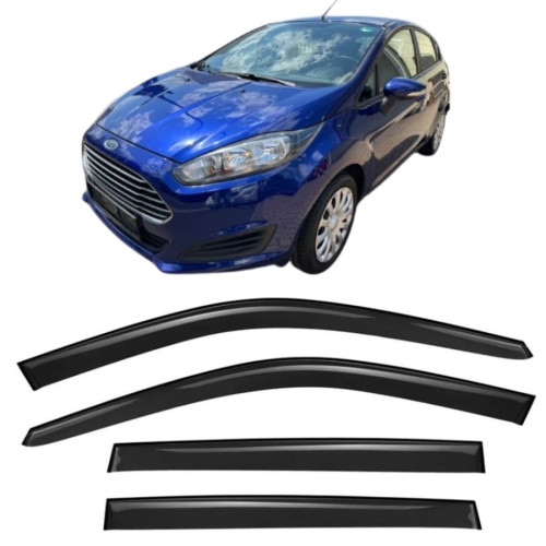 Дефлектори вікон Ford Fiesta VI 2014-  SD П/К скотч "AV-Tuning"