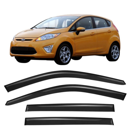 Дефлектори вікон Ford Fiesta VI 2009-  SD 5D  П/К скотч "AV-Tuning"