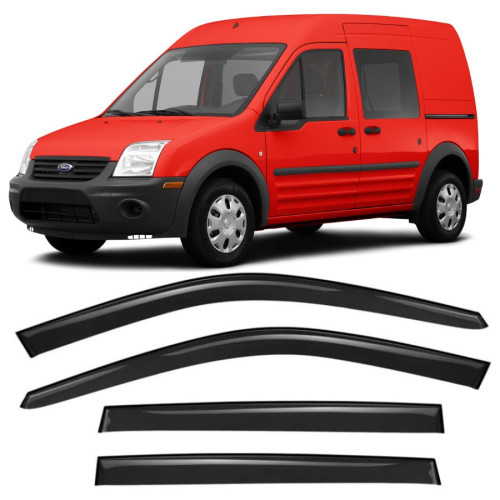 Дефлектори вікон Ford Transit Connect 13- клей перед "AV-Tuning"