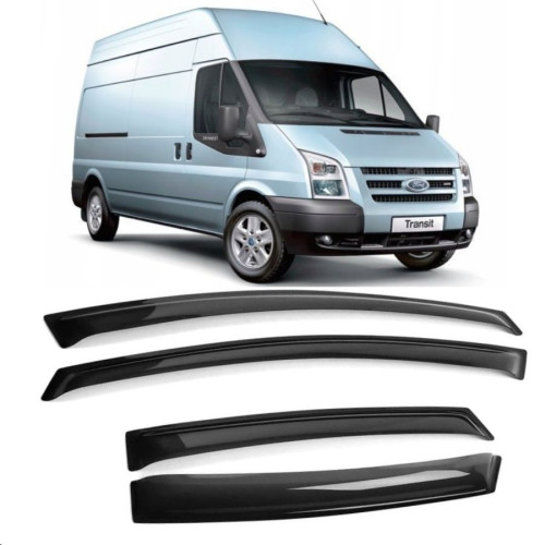Дефлектори вікон вітровики Ford Transit 2006-13 перед вставной "VIP"15259