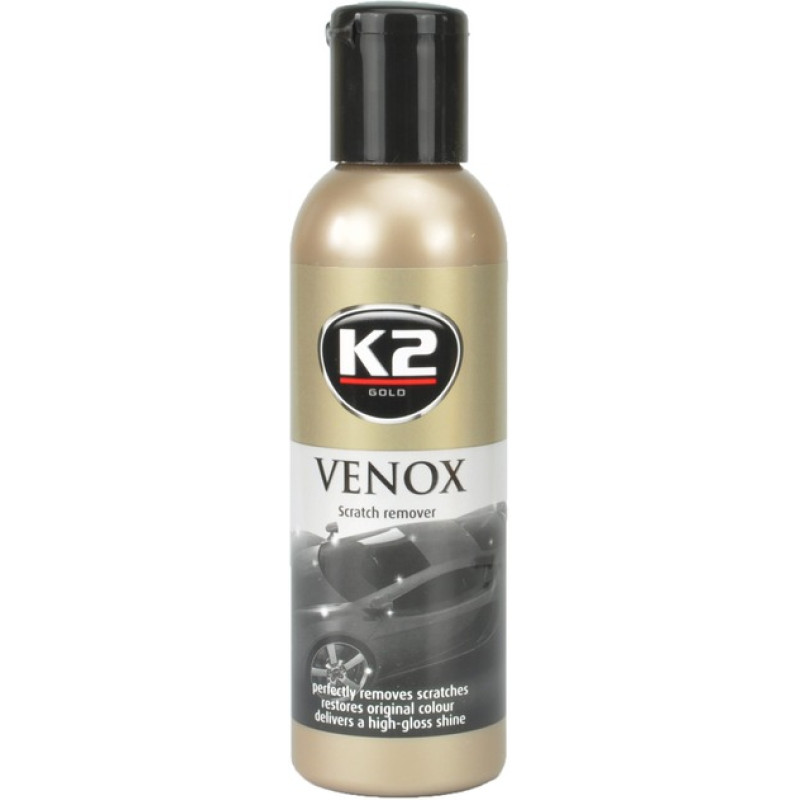 Поліроль для відновлення лакофарбових покриттів 180ml "K2" Gold Venox G0501 (молочко) з губкою