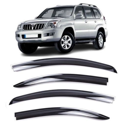 Дефлектори вікон Toyota Prado 120 2003-2009 "CLOVER" AC E303