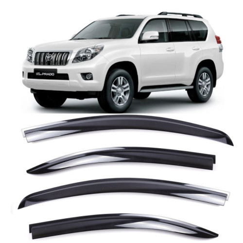 Дефлектори вікон Toyota Prado 150 2009- "CLOVER" AC D098