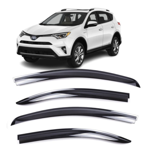 Дефлектори вікон Toyota RAV4 18- П/К скотч "CLOVER" AC C029