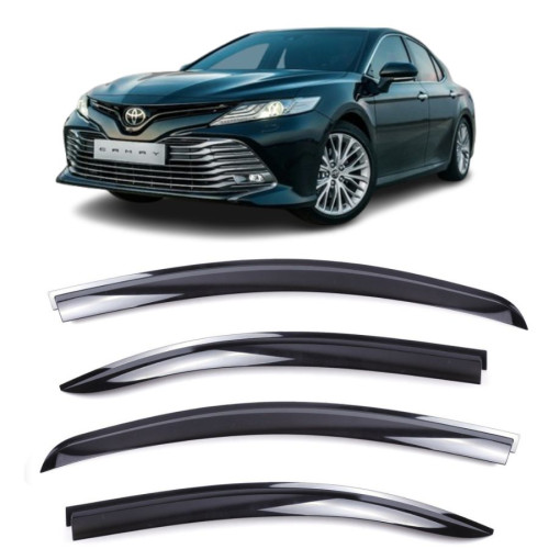 Дефлектори вікон Toyota Camry V70 17-П/K скотч "CLOVER" AC D963