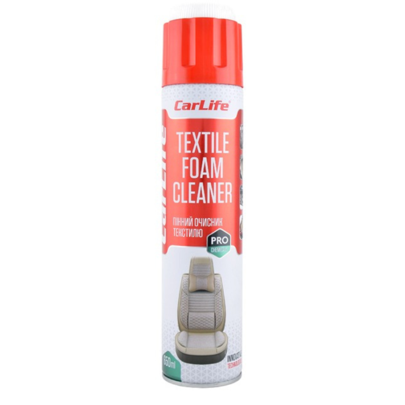 Очищувач салону піна 650ml "Carlife" Textile Foam Cleaner CF651