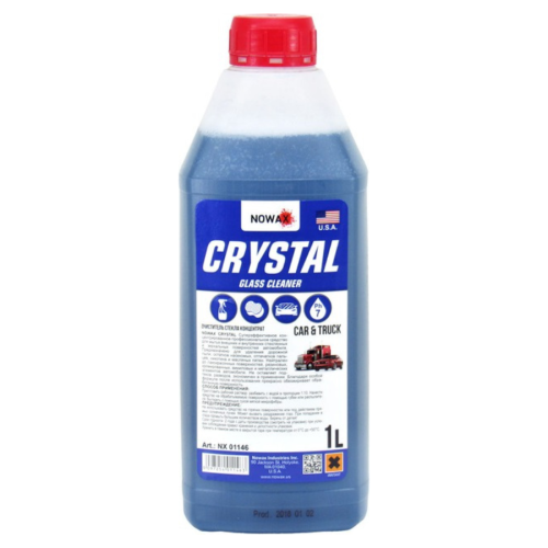 Очищувач скла 1L "Nowax" NX01146 Crystal Glass Cleaner концентрат 1:10