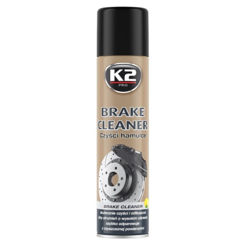 Очищувач гальмівної системи спрей 600ml "K2" W105 Brake Cleaner (супорта, диски, бараб, зчеплення)