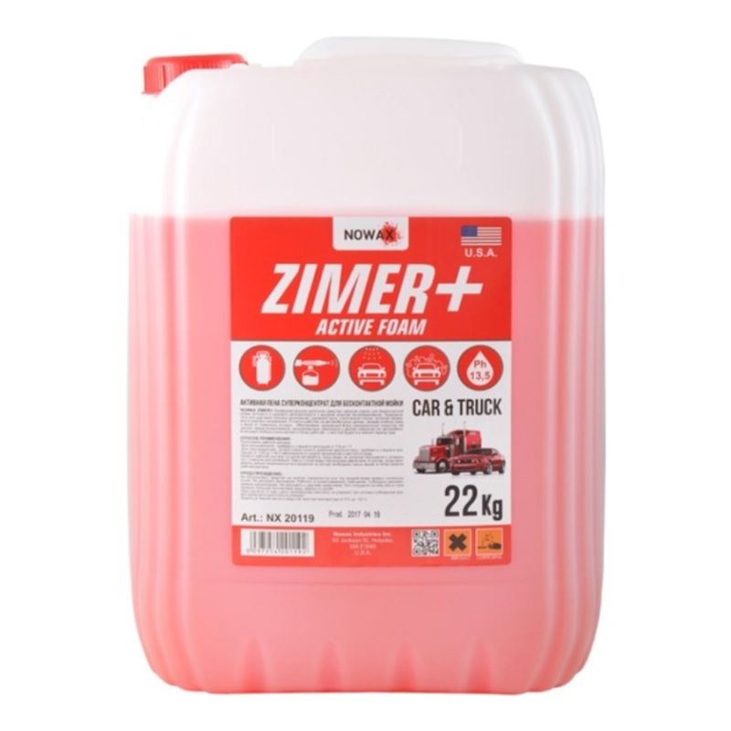 Активна піна 22L "Nowax" NX20119 Zimer+ Active Foam концентрат 1:10