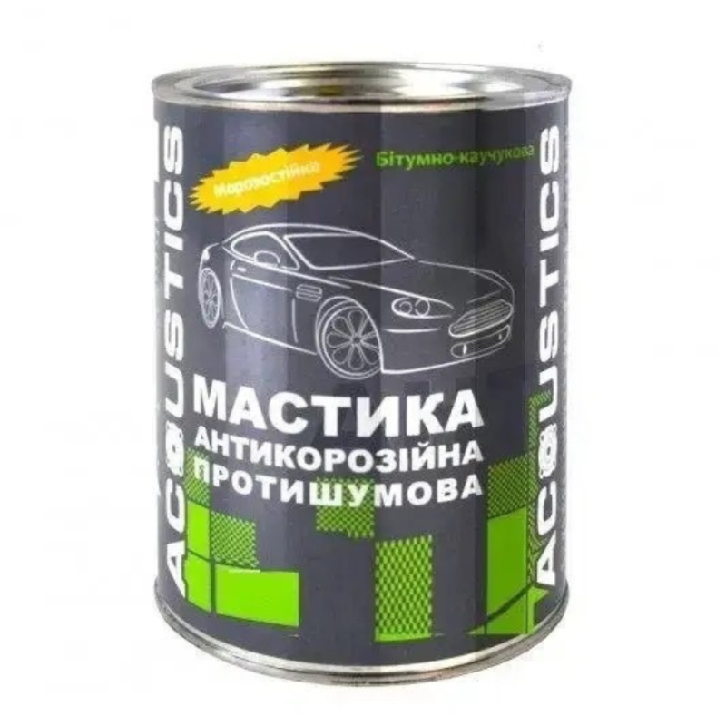 Мастика 0,8 кг бітумно-каучукова "ACOUSTICS"