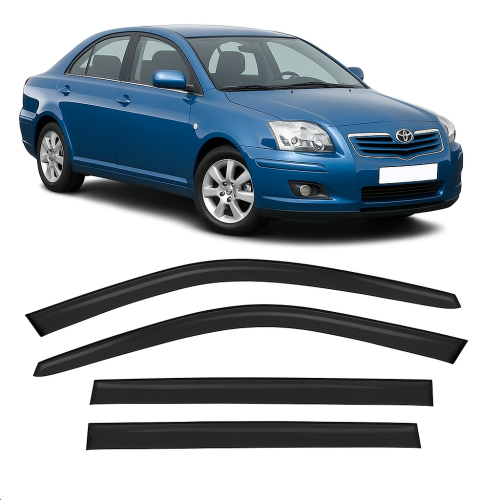 Дефлектори вікон вітровики Toyota Avensis Sd 03-08 П\К клей "AV-Tuning"
