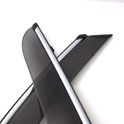Дефлектори вікон Volkswagen T-Roc 2018- повний комплект  (Молдин з нержавіючої сталі)