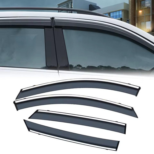 Дефлектори вікон Volkswagen PASSAT B8 Седан 2015-2016 (Європа) (Молдин з нержавіючої сталі)