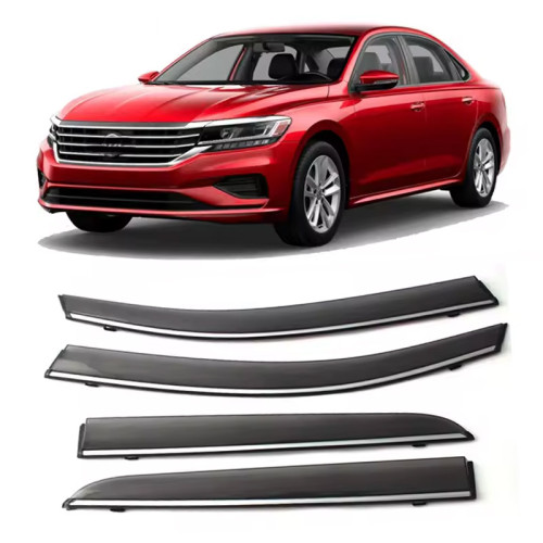 Дефлектори вікон Volkswagen Jetta (Sagitar) Mk7 2019- (Молдин з нержавіючої сталі)