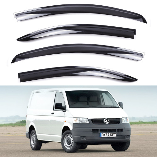 Дефлектори вікон Volkswagen Transporter T5, T6 2003 - CLOVER Дефлектори вікон Volkswagen Transporter T5, T6 2003 - CLOVER