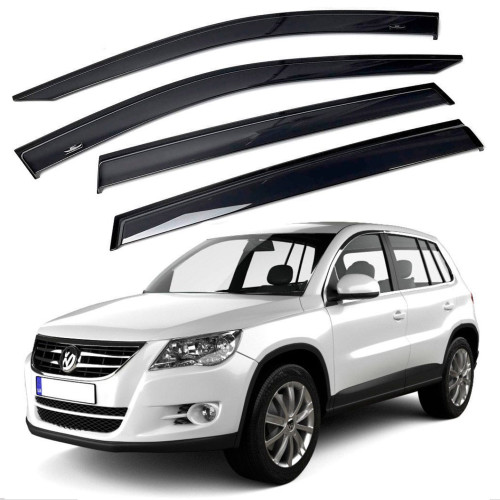 Дефлектори вікон Volkswagen Tiguan 2007-2015 повний комплект  "HIC"