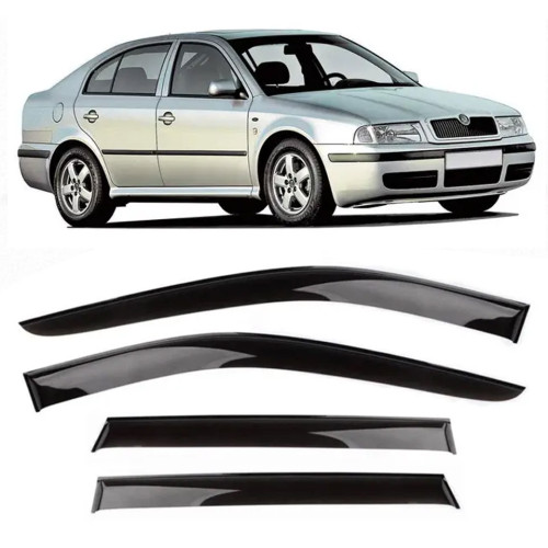 Дефлектори вікон Skoda Octavia I (TOUR) Седан 1996-2010 Av-Tuning Вітровики