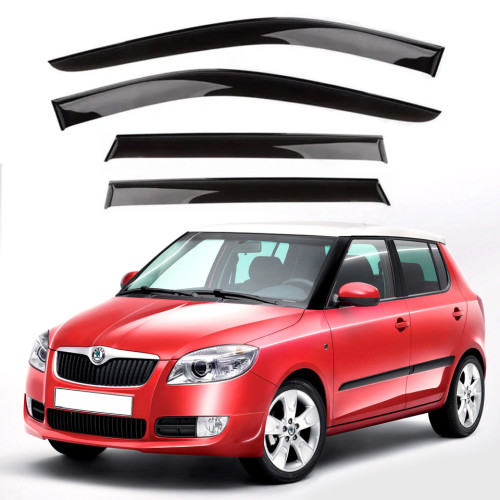 Дефлектори вікон Skoda Fabia HTB/SD 2000-2007 клей "AV-Tuning" VS10200