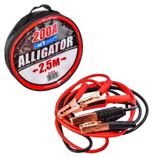 Пускові дроти прикурювання 200А 2,5м "Alligator" (BC622) сумка