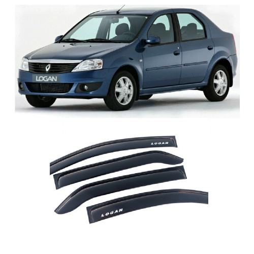 Дефлектори вікон Renault Logan SED 2004- 2012 AV-Tuning