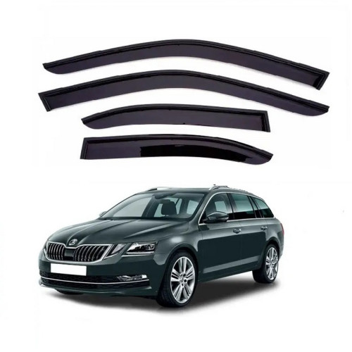 Дефлектори вікон Skoda Octavia III (A-7) Седан 2013- AV-Tuning Вітровики