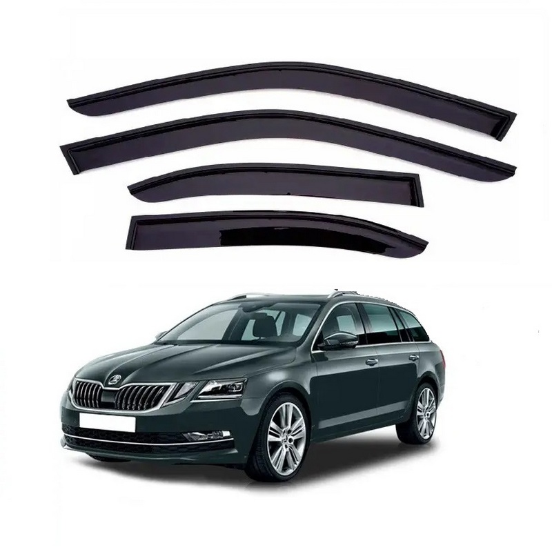 Дефлектори вікон Skoda Octavia III (A-7) Седан 2013- AV-Tuning Вітровики