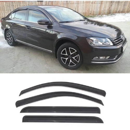 Дефлектори вікон Volkswagen PASSAT B6 Седан 2005-2011 - AV-Tuning Вітровики