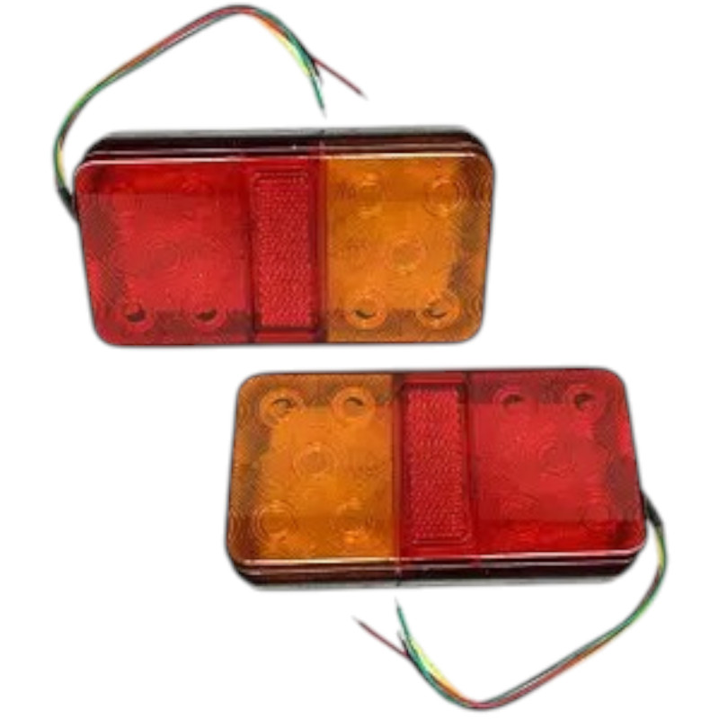 Задній ліхтар Прямокутний 12-24V 14х7см "NZ-427B" LED-12 Корея (2шт) SQ-0017